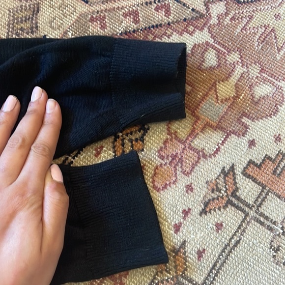 Mens Vintage Baracuta mock neck silk blend sweater small black - Picture 7 of 7